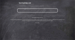 Desktop Screenshot of learninglodge.com