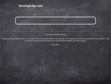 Tablet Screenshot of learninglodge.com